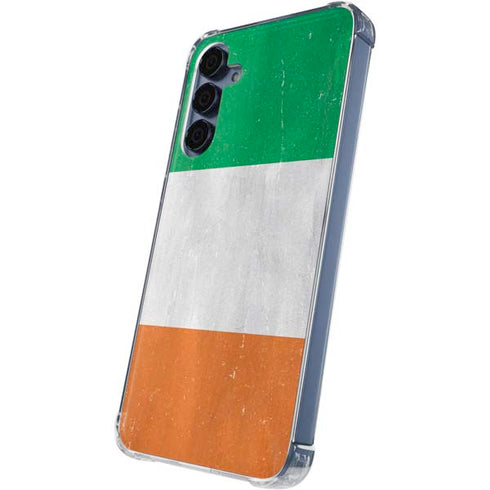 Ireland Flag Distressed Galaxy S24 Clear Case